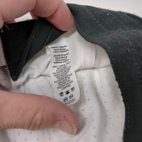 Nike Dri-Fit Strapback Baseball Cap White One Size Adjustable Featherlight - Picture 10 of 10